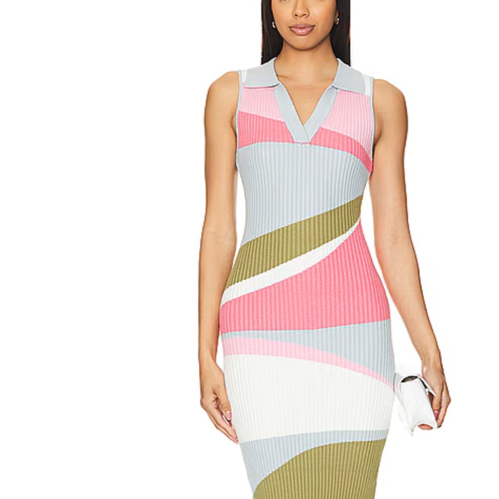 MINKPINK Danica Dress in Multi Abstract